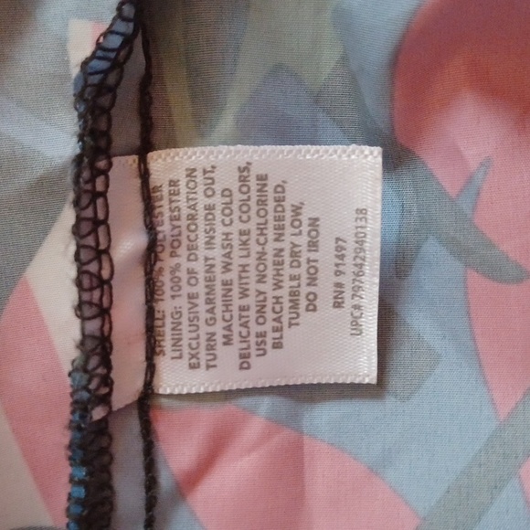 Lauren James Anorak Tropical Print Rain Jacket ** SZ M - Picture 9 of 11